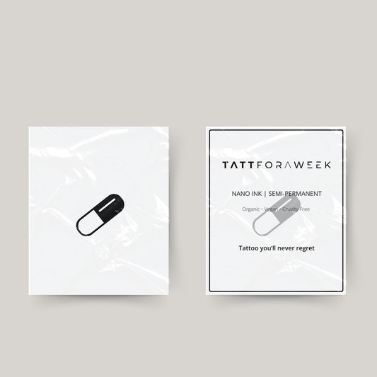 Tymczasowy tatuaż w formie tabletki