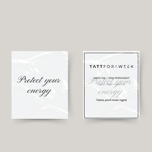 Tymczasowy tatuaż chroni Twoją energię
