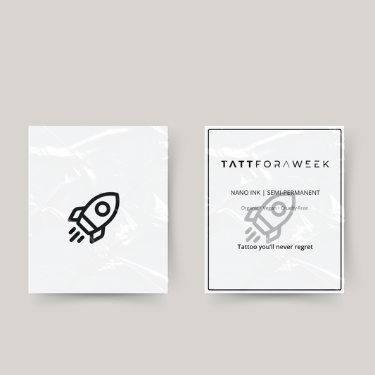 Tymczasowy tatuaż rakieta