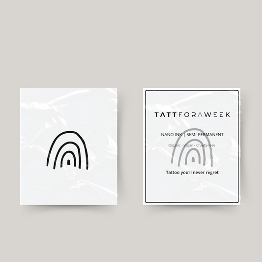 Tymczasowy tatuaż tęcza
