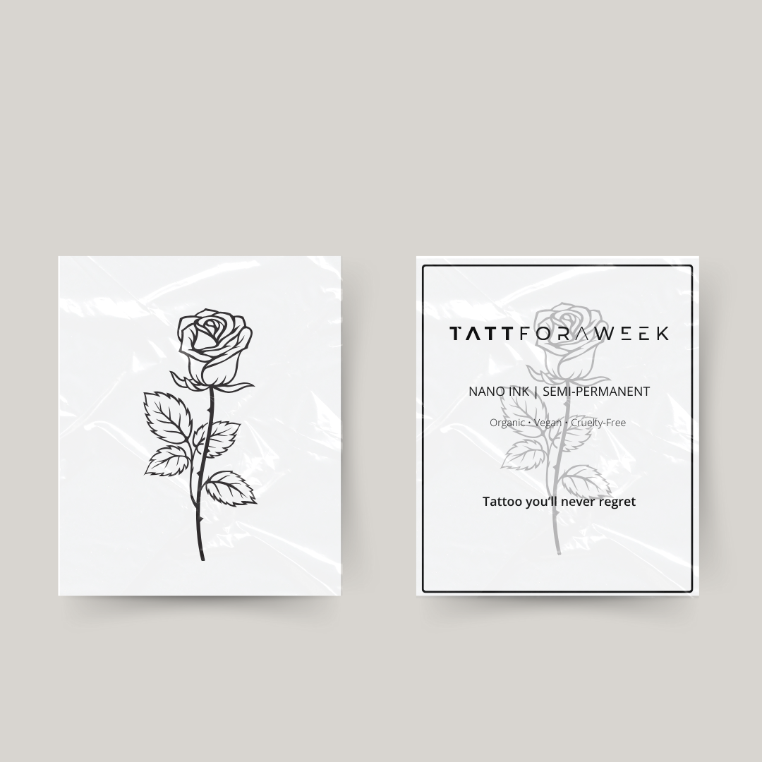 Tymczasowy tatuaż róży