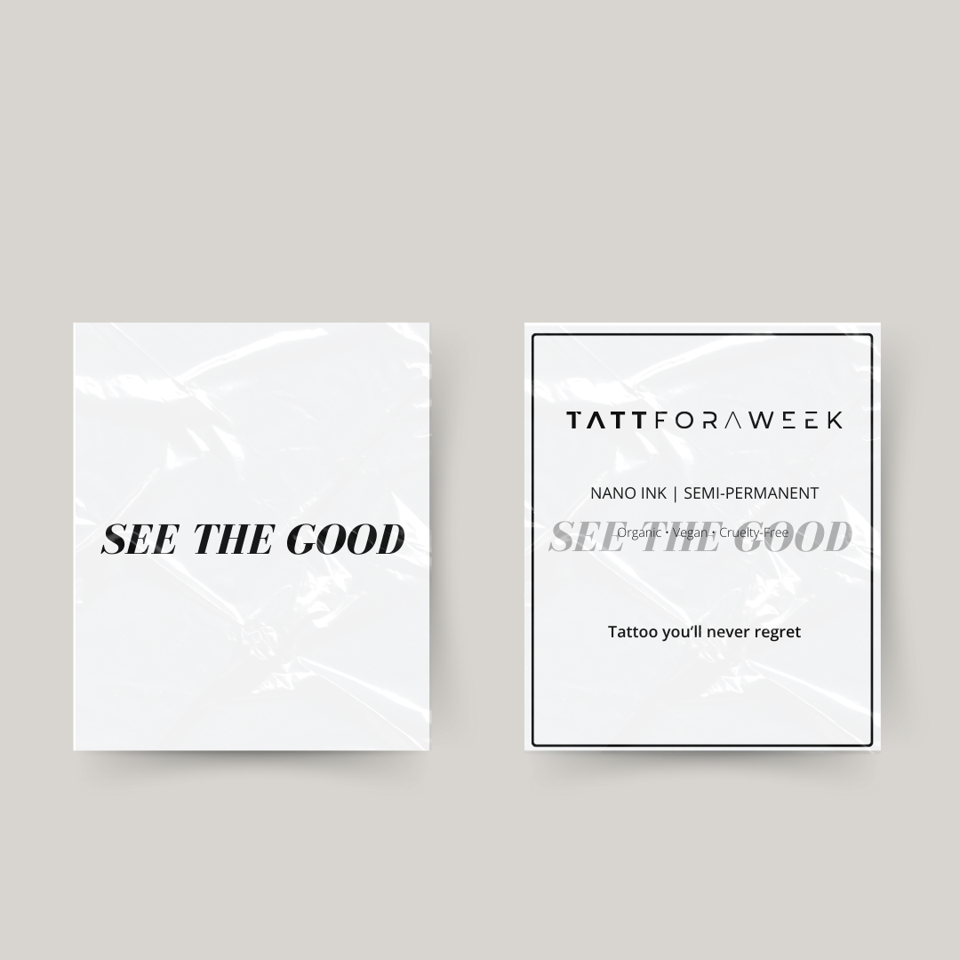 Tymczasowy tatuaż widzi dobro