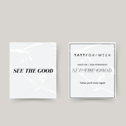 Tymczasowy tatuaż widzi dobro