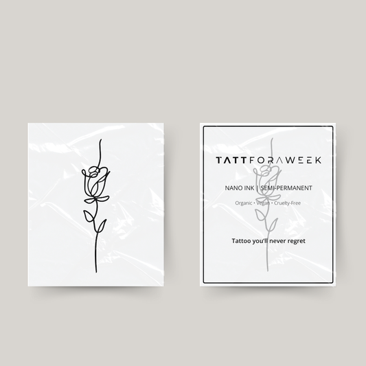 Tymczasowy tatuaż elegancka róża