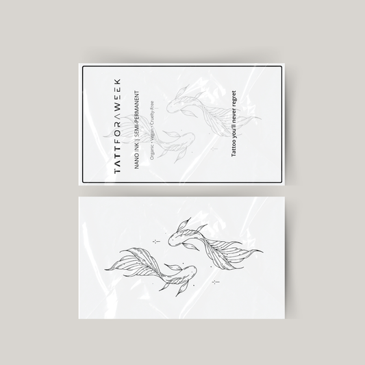 Tymczasowy tatuaż ozdobne ryby