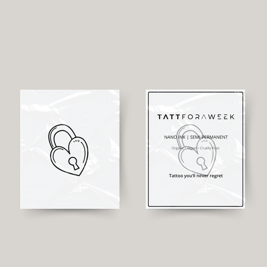 Tymczasowy tatuaż z zamkiem miłości