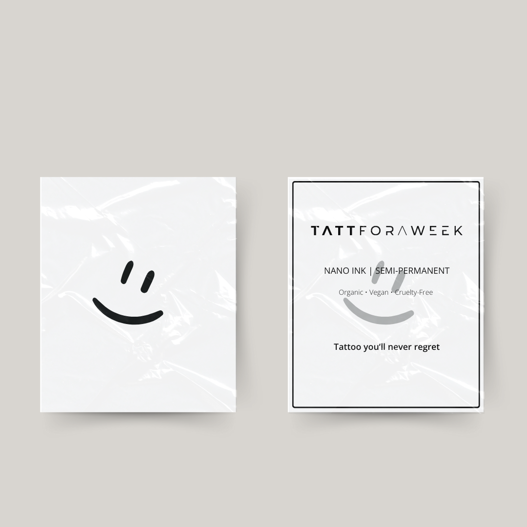 Tymczasowy tatuaż uśmiechnięta buźka