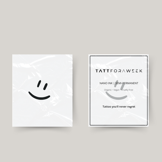 Tymczasowy tatuaż uśmiechnięta buźka