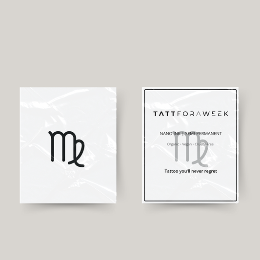 Tymczasowy tatuaż znak zodiaku Panna