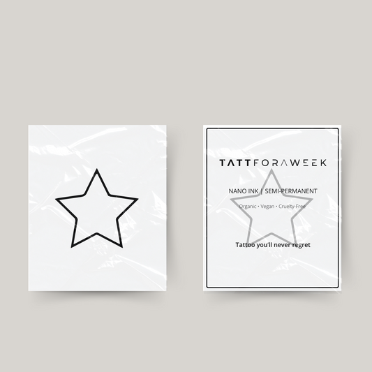 Tymczasowy tatuaż gwiazdka
