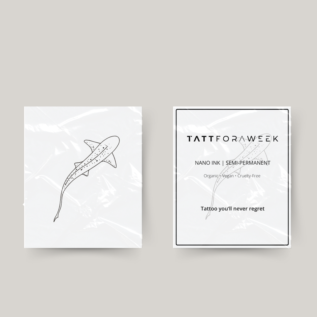 Tymczasowy tatuaż tygrysi rekin