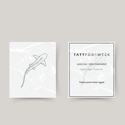 Tymczasowy tatuaż tygrysi rekin