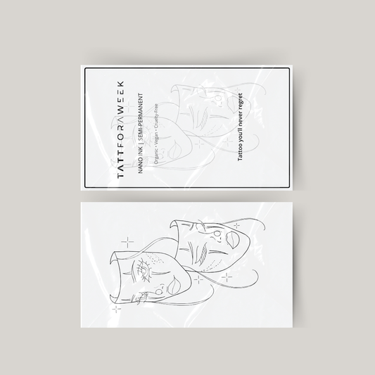 Tymczasowy tatuaż dwa twarze