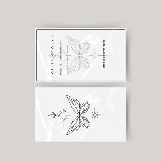 Tymczasowy tatuaż unalome motyl
