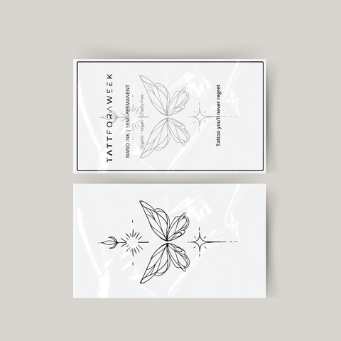 Tymczasowy tatuaż unalome motyl