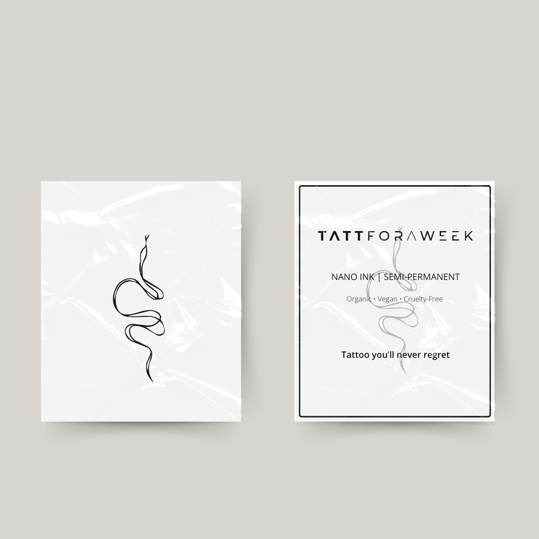 Tymczasowy tatuaż wąż fineline