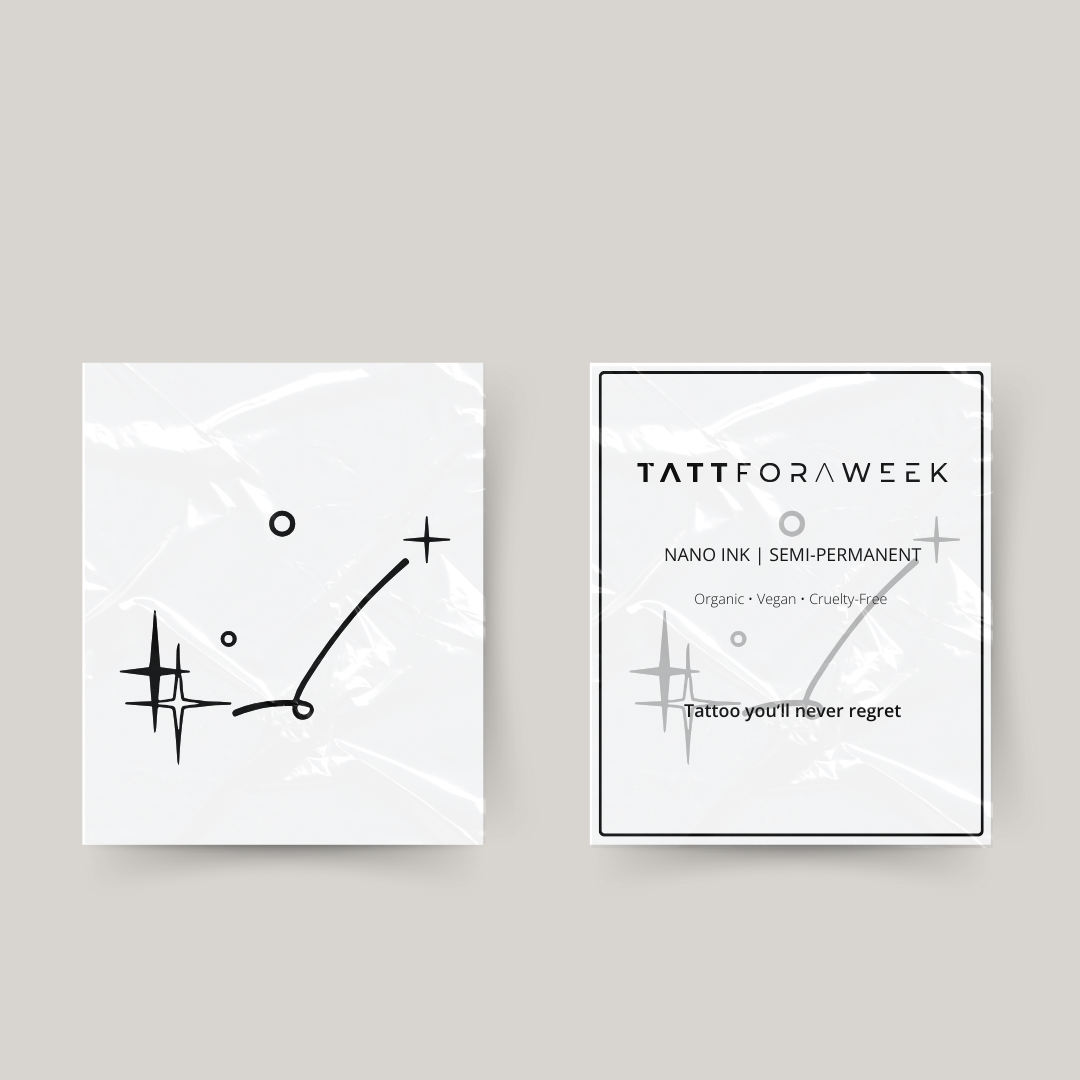 Tymczasowy tatuaż znak zodiaku Panna