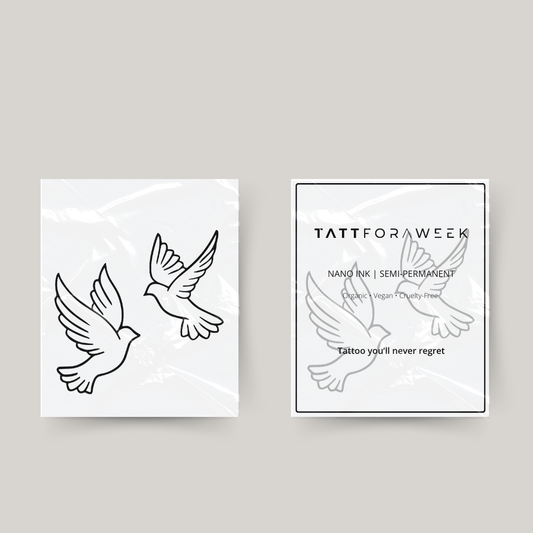 Tymczasowy tatuaż latające ptaki
