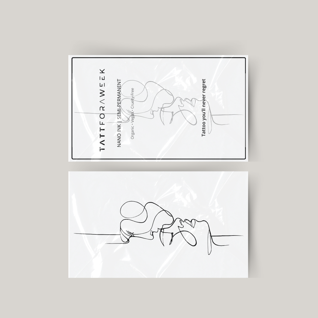 Tymczasowy tatuaż na czoło pocałunek