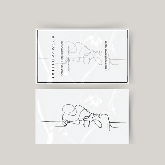 Tymczasowy tatuaż na czoło pocałunek