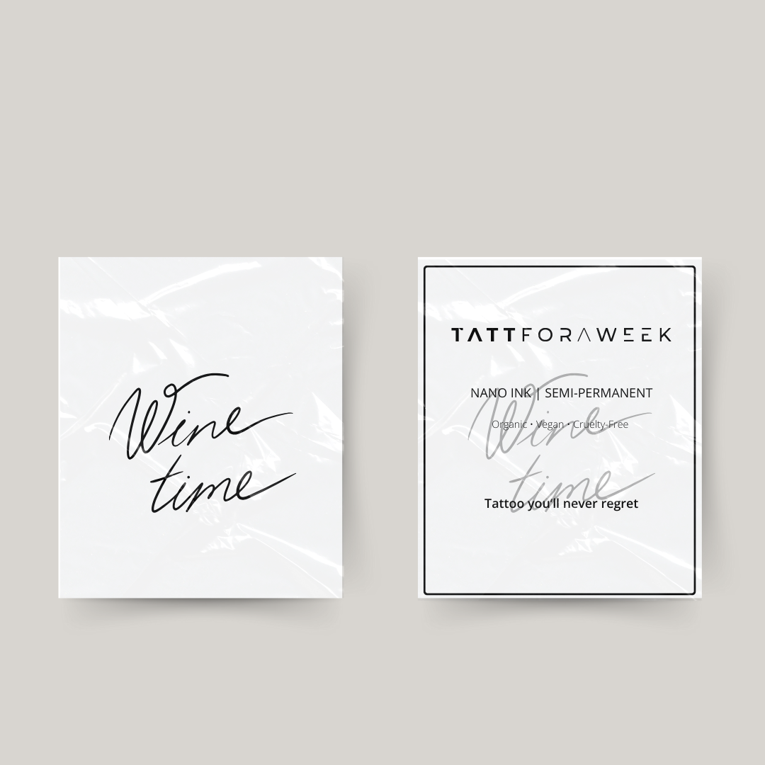 Tymczasowy tatuaż na wino