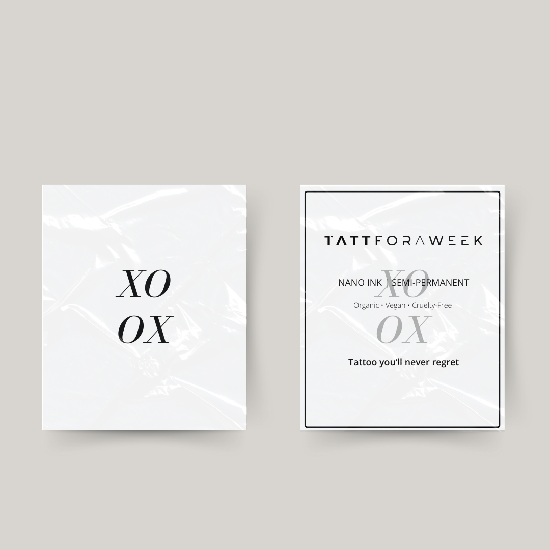 Tymczasowy tatuaż xo xo