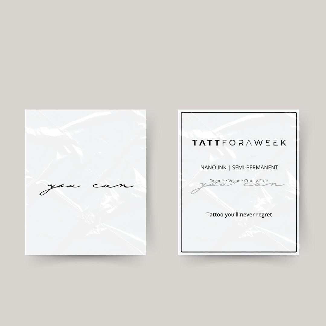 Tymczasowy tatuaż you can