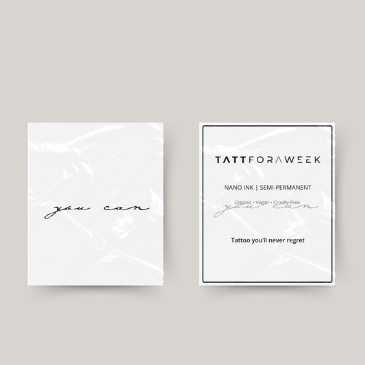 Tymczasowy tatuaż you can