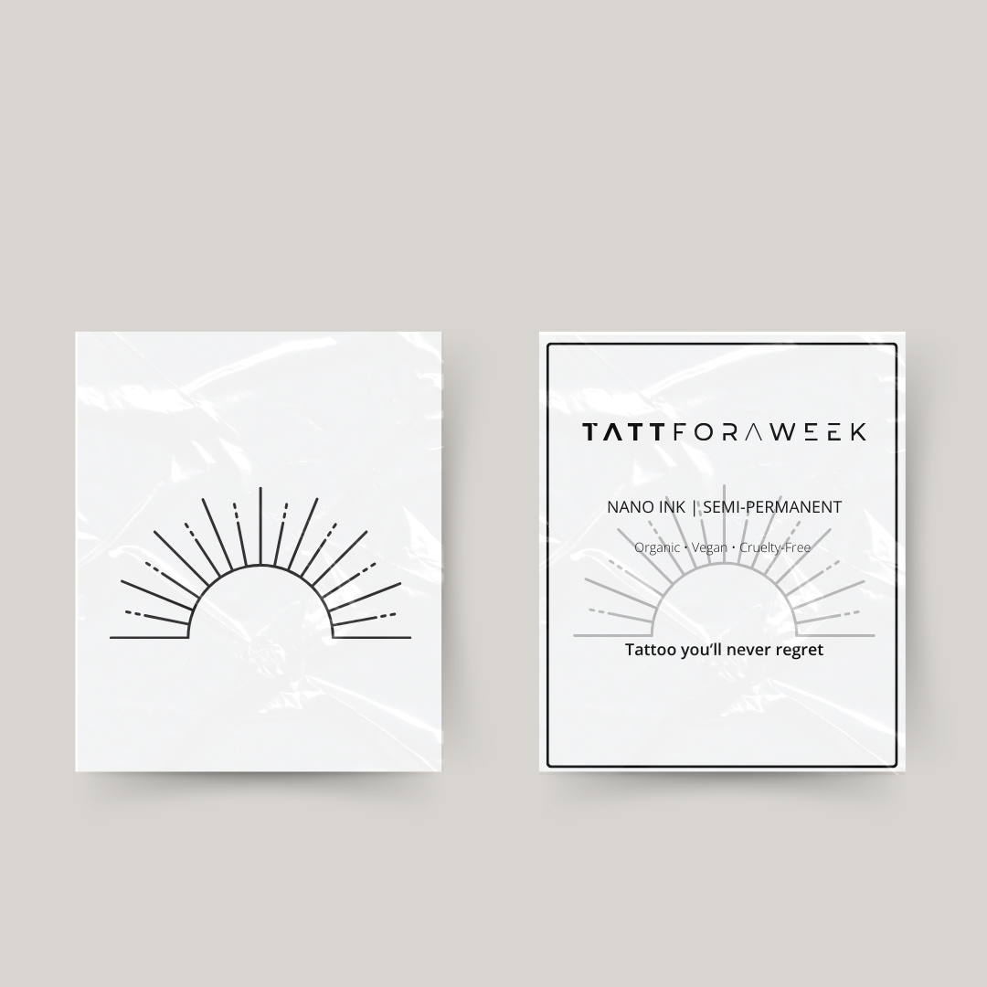 Tymczasowy tatuaż słońce