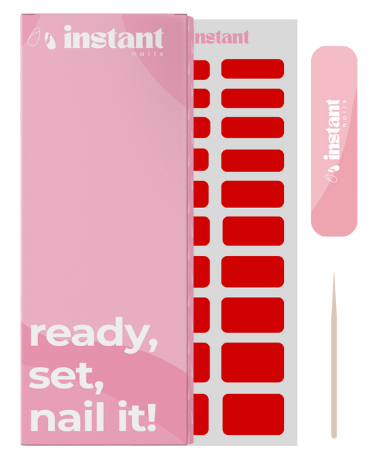 Naklejki na paznokcie wiśniowa czerwień