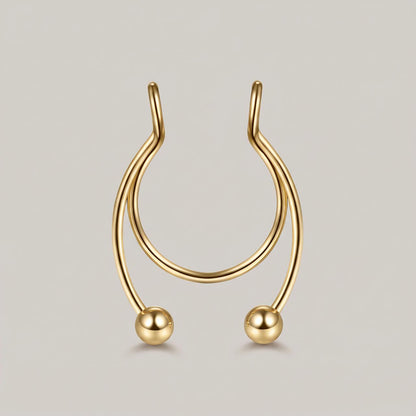 Nep septum clip goud