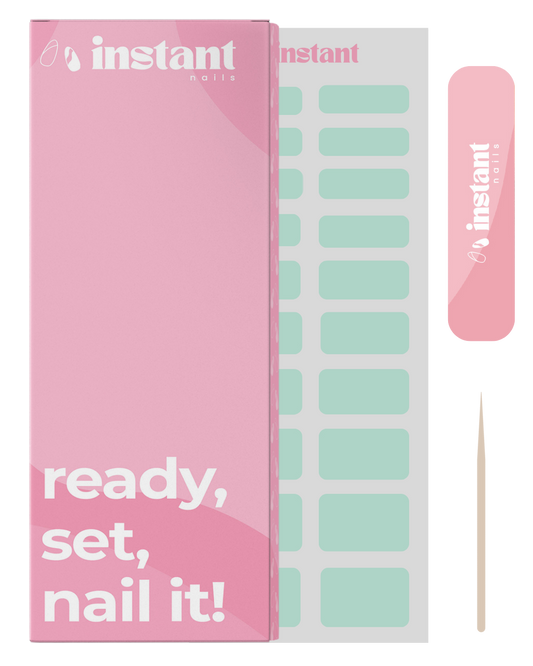 Naklejki na paznokcie pastelowa zieleń