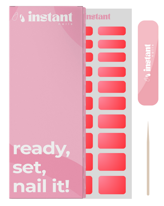 Naklejki na paznokcie czerwone babyboom