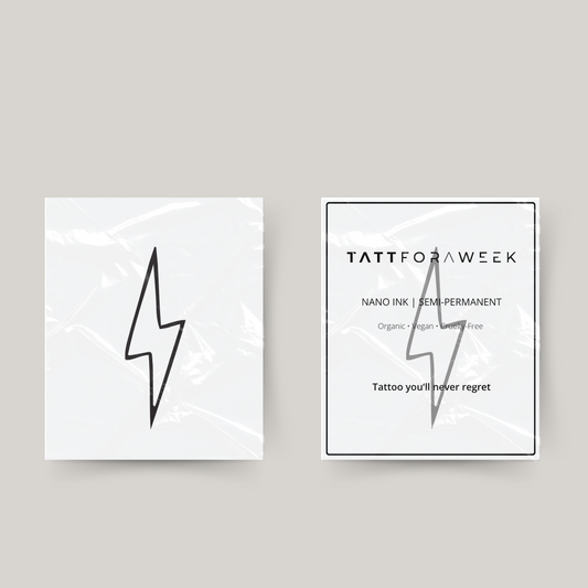 Tijdelijke tattoo bliksemschicht