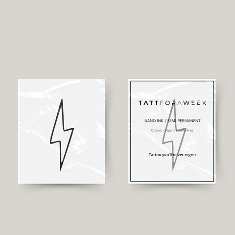 Tymczasowy tatuaż błyskawicy