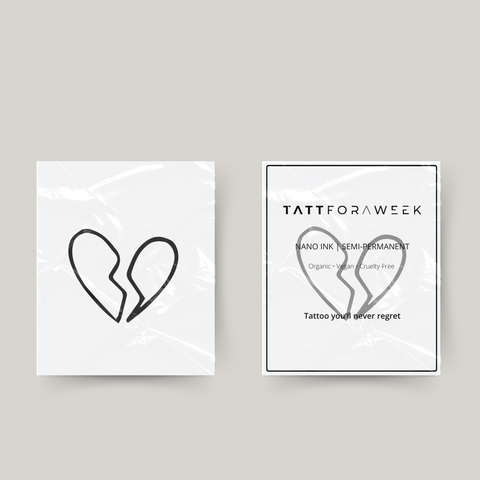 Tymczasowy tatuaż złamane serce